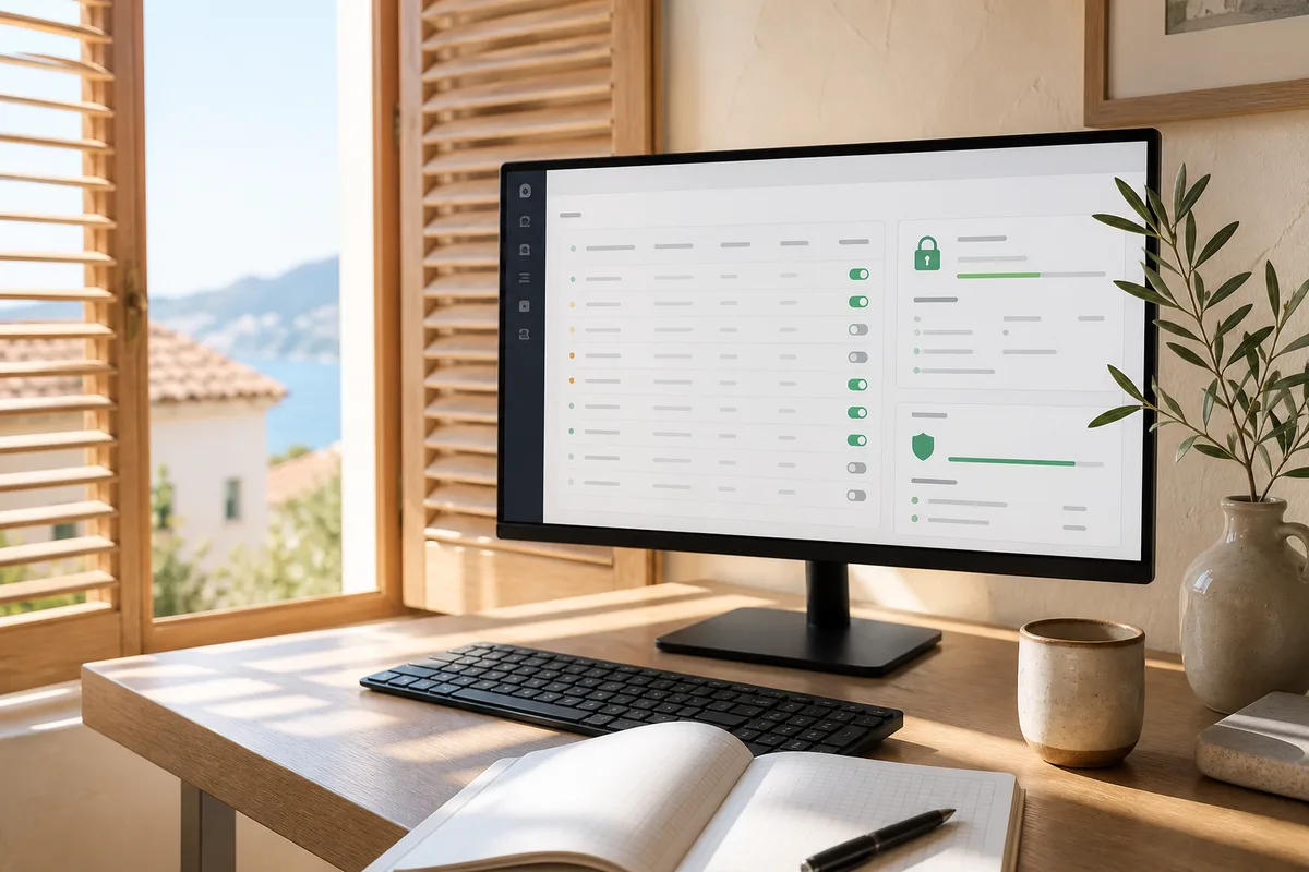 Console de configuration d’un site affichant les redirections et le certificat de sécurité